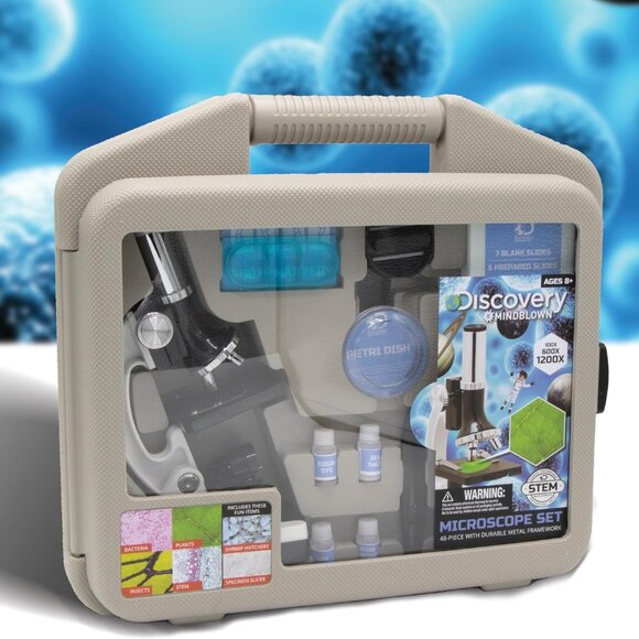 NEW Discovery #MINDBLOWN Microscope Set 48-Piece with Durable Metal Framework, 1 - Picture 7 of 16